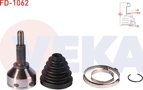Veka FD-1062 - Set articulatie, planetara aaoparts.ro