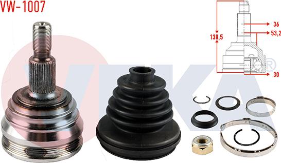 Veka VW-1007 - Set articulatie, planetara aaoparts.ro