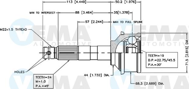 VEMA 18521 - Set articulatie, planetara aaoparts.ro