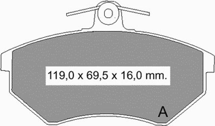 VEMA 833100 - Set placute frana,frana disc aaoparts.ro