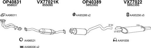 Veneporte 400478 - Sistem de esapament aaoparts.ro