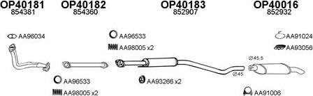 Veneporte 400044 - Sistem de esapament aaoparts.ro