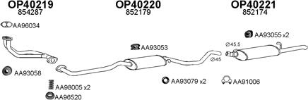Veneporte 400005 - Sistem de esapament aaoparts.ro