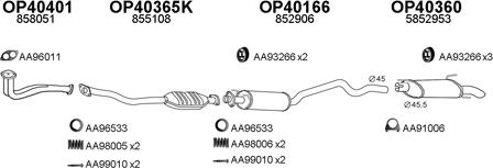 Veneporte 400012 - Sistem de esapament aaoparts.ro