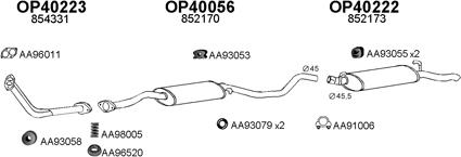 Veneporte 400193 - Sistem de esapament aaoparts.ro