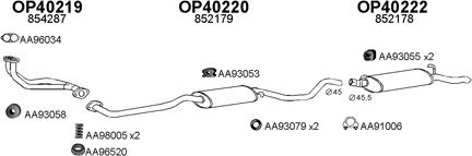 Veneporte 400192 - Sistem de esapament aaoparts.ro