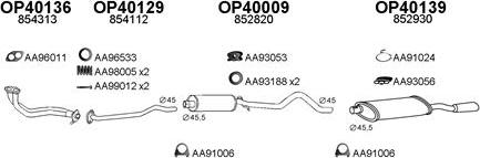 Veneporte 400132 - Sistem de esapament aaoparts.ro