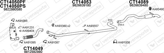 Veneporte 770528 - Sistem de esapament aaoparts.ro