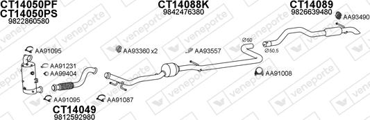 Veneporte 770529 - Sistem de esapament aaoparts.ro
