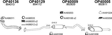 Veneporte 400303 - Sistem de esapament aaoparts.ro