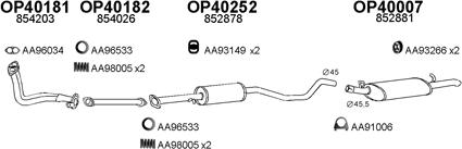 Veneporte 400274 - Sistem de esapament aaoparts.ro