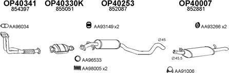 Veneporte 400272 - Sistem de esapament aaoparts.ro