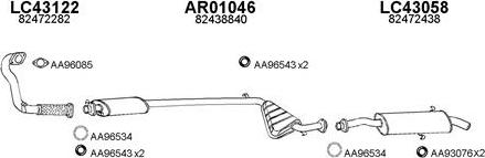 Veneporte 430061 - Sistem de esapament aaoparts.ro