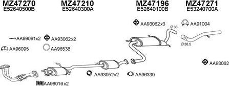 Veneporte 470026 - Sistem de esapament aaoparts.ro