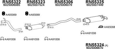 Veneporte 550405 - Sistem de esapament aaoparts.ro