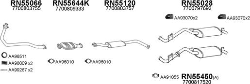 Veneporte 550476 - Sistem de esapament aaoparts.ro