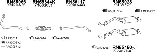 Veneporte 550477 - Sistem de esapament aaoparts.ro