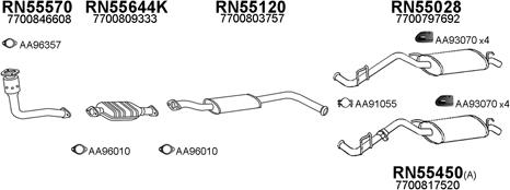 Veneporte 550069 - Sistem de esapament aaoparts.ro
