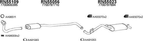 Veneporte 550066 - Sistem de esapament aaoparts.ro