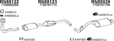 Veneporte 550076 - Sistem de esapament aaoparts.ro