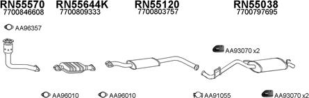 Veneporte 550070 - Sistem de esapament aaoparts.ro
