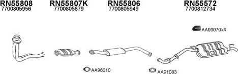 Veneporte 550341 - Sistem de esapament aaoparts.ro
