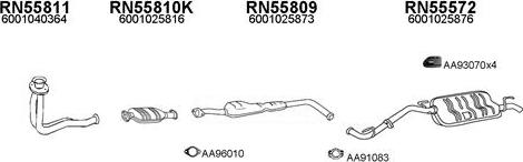 Veneporte 550343 - Sistem de esapament aaoparts.ro
