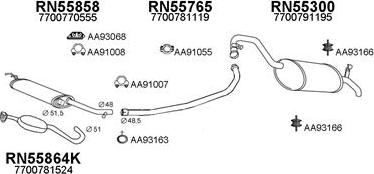 Veneporte 550333 - Sistem de esapament aaoparts.ro