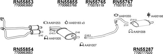 Veneporte 550326 - Sistem de esapament aaoparts.ro