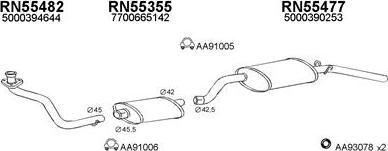 Veneporte 550246 - Sistem de esapament aaoparts.ro