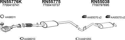 Veneporte 550254 - Sistem de esapament aaoparts.ro