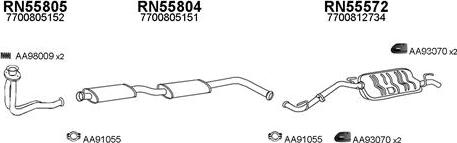 Veneporte 550279 - Sistem de esapament aaoparts.ro