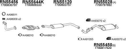 Veneporte 550277 - Sistem de esapament aaoparts.ro
