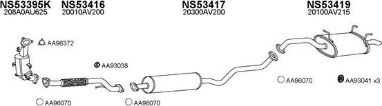 Veneporte 530098 - Sistem de esapament aaoparts.ro