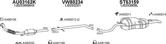 Veneporte 630152 - Sistem de esapament aaoparts.ro