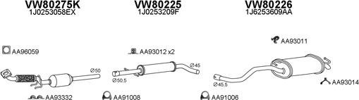 Veneporte 630109 - Sistem de esapament aaoparts.ro