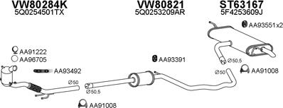 Veneporte 630319 - Sistem de esapament aaoparts.ro