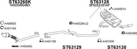 Veneporte 630246 - Sistem de esapament aaoparts.ro