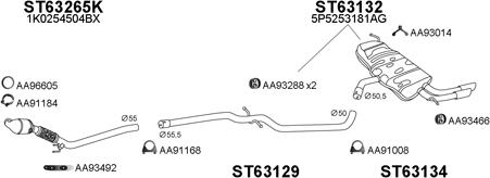 Veneporte 630247 - Sistem de esapament aaoparts.ro