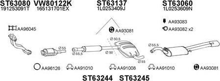 Veneporte 630219 - Sistem de esapament aaoparts.ro