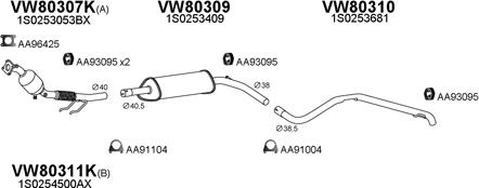 Veneporte 630276 - Sistem de esapament aaoparts.ro