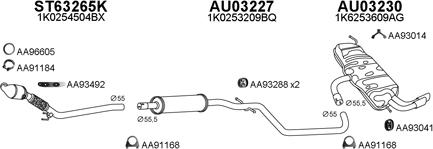 Veneporte 030042 - Sistem de esapament aaoparts.ro