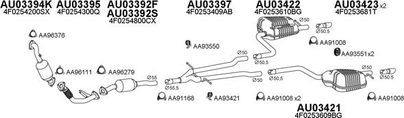 Veneporte 030270 - Sistem de esapament aaoparts.ro