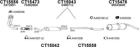 Veneporte 150405 - Sistem de esapament aaoparts.ro