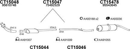 Veneporte 150402 - Sistem de esapament aaoparts.ro
