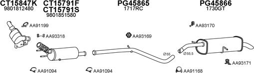 Veneporte 150642 - Sistem de esapament aaoparts.ro