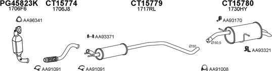 Veneporte 150613 - Sistem de esapament aaoparts.ro