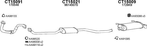 Veneporte 150154 - Sistem de esapament aaoparts.ro