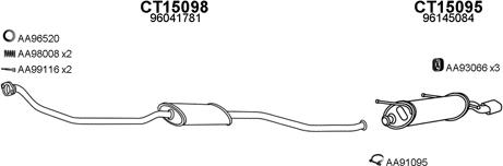 Veneporte 150166 - Sistem de esapament aaoparts.ro