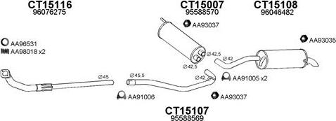 Veneporte 150186 - Sistem de esapament aaoparts.ro